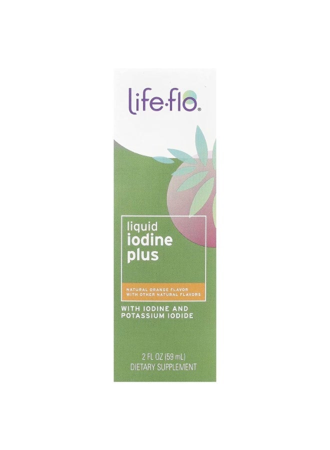 Life-flo, Liquid Iodine Plus, Natural Orange, 2 fl oz (59 ml) - Image 1