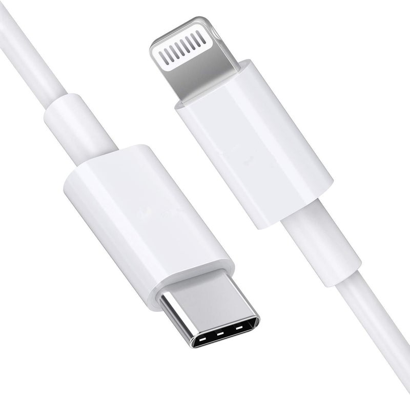 Sounce iPhone Original Type C to lighting Charger Cable [MFi Certified, 2 YEAR WARRANTY*] Fast PD Charging Compatible for iPhone 14/14 Pro/ 14 Pro Max/ 13/13 Pro/ 13 Pro Max/ 12/11/XR/XS/X/8 Series (White) - Image 1