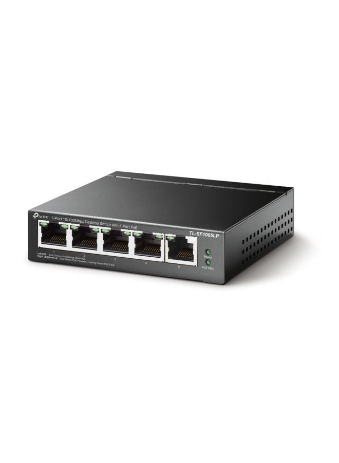 تي بي لينك سويتش جيجابايت إيثرنت LS1005G من 5 منافذ من سلسلة لايت ويف من تي بي لينك مزود بمقسم إيثرنت للكمبيوتر المكتبي/ غطاء من البلاستيك/ سويتش شبكة غير محمية/ خاصية التوصيل والتشغيل/ تشغيل هادئ دون مروحة/ غير مدار أسود - Image 3