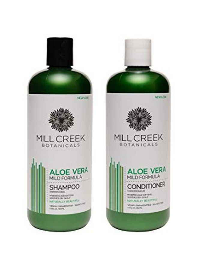 Mill Creek Botanicals Aloe Vera Shampoo And Conditioner Bundle (14 Oz Each) - Image 3