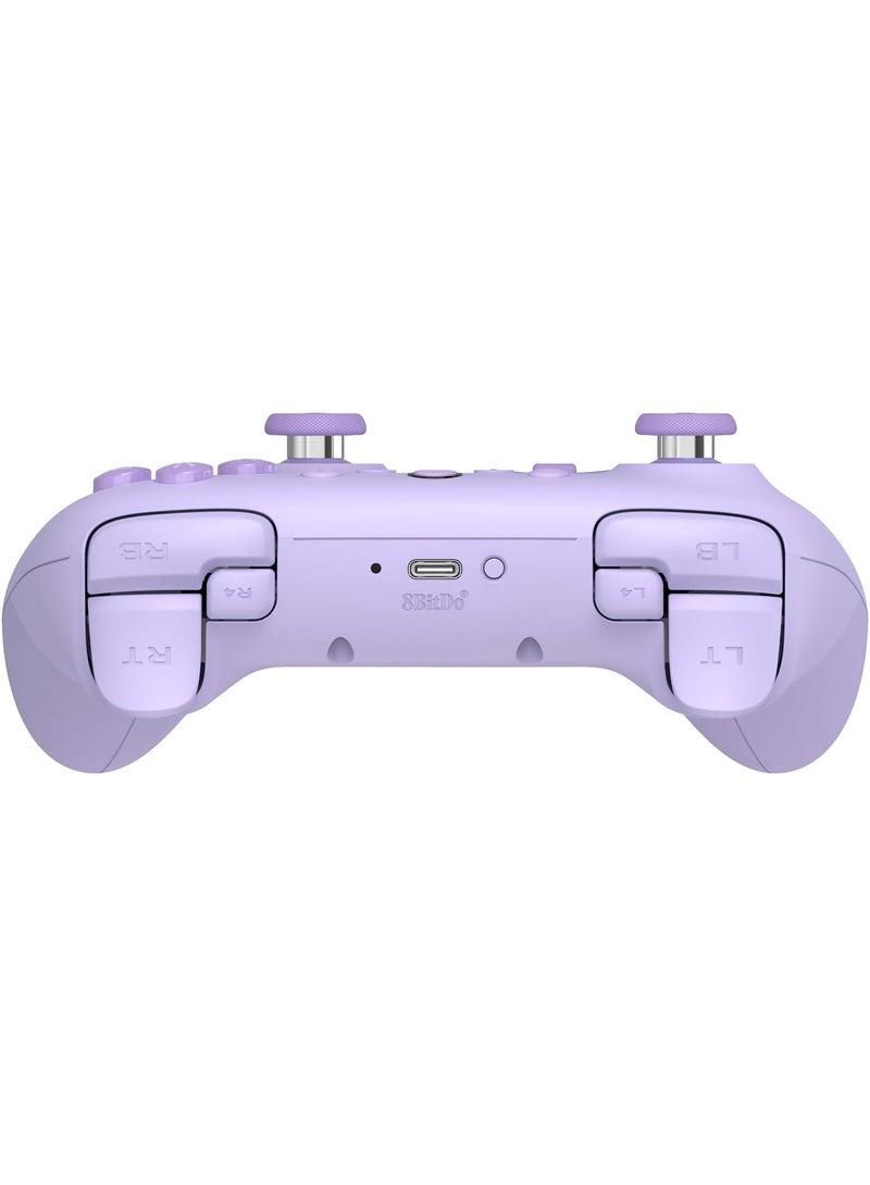 8Bitdo Ultimate 2C Wireless Controller for Windows PC and Android, with 1000Hz Polling Rate, Hall Effect Joysticks and Hall Triggers, and Remappable L4/R4 Bumpers - Purple - Image 2