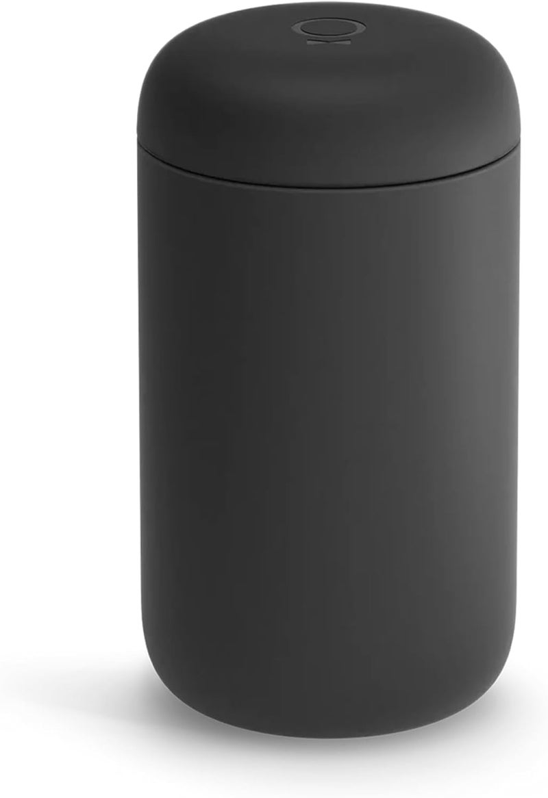 FELLOW 16 oz Carter Everywhere Travel Mug - Wide Mouth Vacuum-Insulated Stainless Steel Coffee Mug - Tea and Coffee Tumbler - Travel Coffee Mug with Ceramic Interior - Matte Black - Image 1