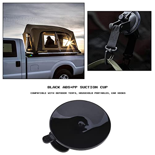 Create idea قم بإنشاء فكرة 4 قطع من خطاف الشفط الثقيل للسيارة خيمة جانبية قارب تخييم قماش خارجي خيمة منزلية حقيبة زجاجية منزل متنقل قابلة للغسل وإعادة الاستخدام سعة وزن 22 رطل/10 كجم - Image 2