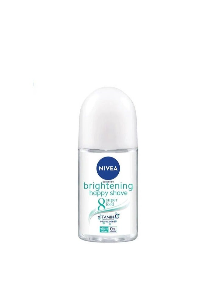 Nivea Deodorant Whitening Happy Shave Roll On 50ml - Image 2
