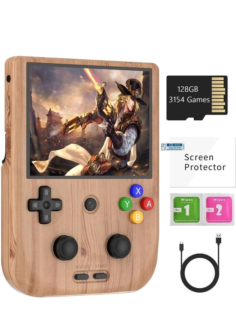 ANBERNIC  RG405V Retro Handheld Game Console, Unisoc Tiger T618 Android 12 System 4.0 Inch IPS Touch Screen Support 5G WiFi Bluetooth 5.0 with 128G TF Card 3172 Games 5500mAh Battery  - Image 1
