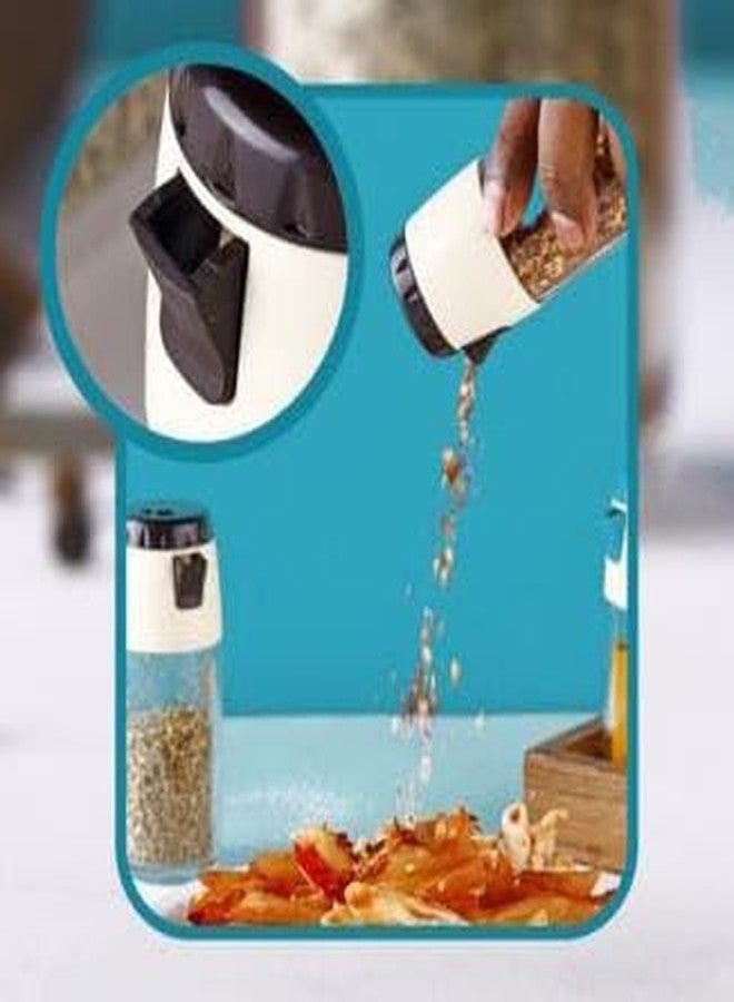 Aekatray Adjustable Pour Holes Crystal Salt and Pepper Shakers Set - Premium Salt & Spices Dispenser (2 PCS Set) Multicolor - Image 4
