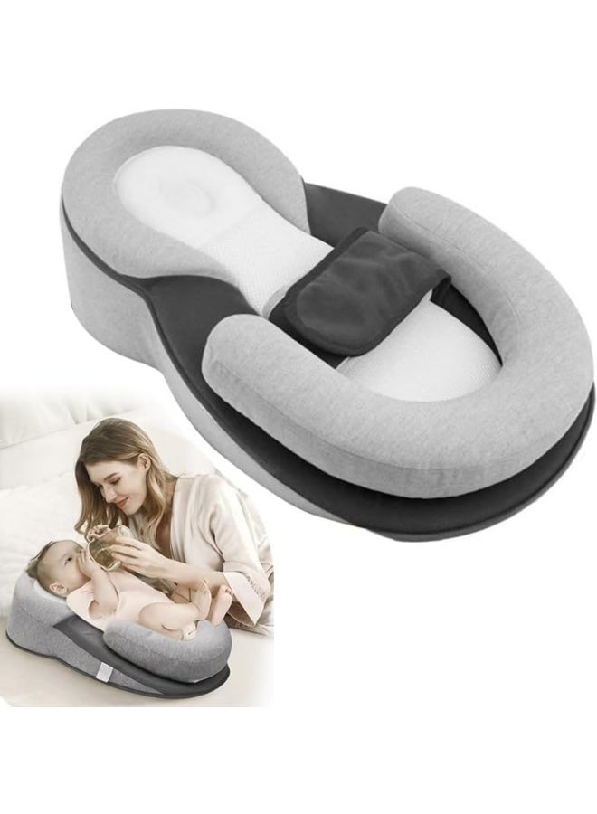 TAKHTEELA Baby Wedge Pillow for Newborn Support Wedge Pillow Baby Reflux Wedge Breastfeeding Nursing Pillow, Bottle Feeding - Image 1