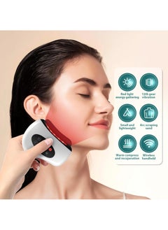 DubaiGallery Multifunctional USB Rechargeable Electric Scraping Device, Facial Beauty Massager With 12 Adjustable Vibration Levels And Hot Compress  - Image 3