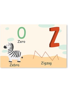 Funz Alphabet Letter Printed Flash Card Animal Pattern Board Matching ...