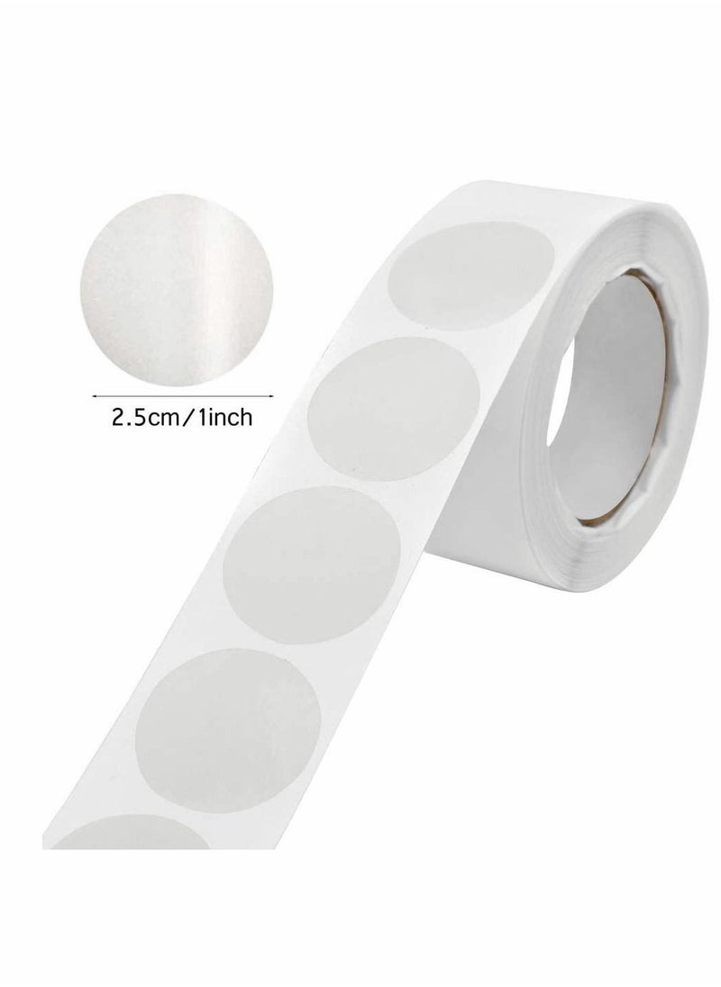Excefore - Transparent Seal Stickers, Round Clear Sealing Labels Self-Adhesive Stickers Envelope Tab Clear Retail Package Seals for Envelopes, Wedding Birthday Party Gift Packaging Seal, 1000Pcs/2Rolls - Image 1