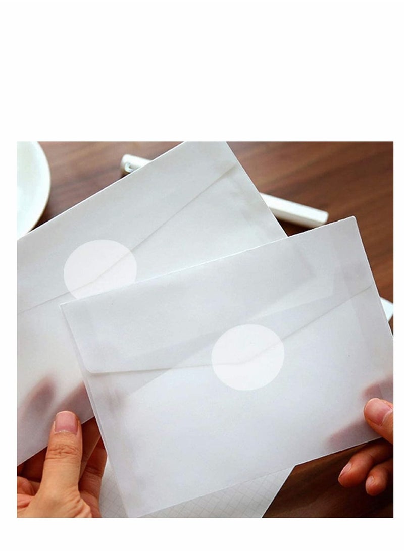Excefore - Transparent Seal Stickers, Round Clear Sealing Labels Self-Adhesive Stickers Envelope Tab Clear Retail Package Seals for Envelopes, Wedding Birthday Party Gift Packaging Seal, 1000Pcs/2Rolls - Image 1