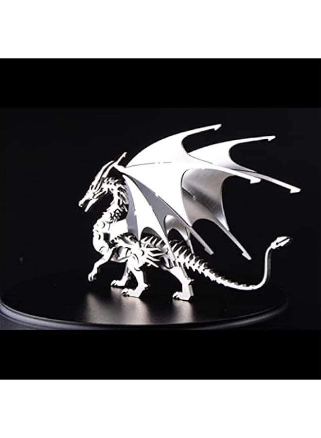 مجموعة نموذج لغز معدني ثلاثي الأبعاد تنين النار، ألغاز تركيب تنين النار ثلاثي الأبعاد بزخارف معدنية من الفولاذ المقاوم للصدأ (تنين النار) - Image 5