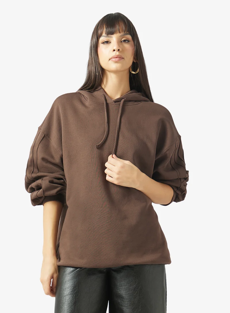 Topshop Oversized Detail Hoodie