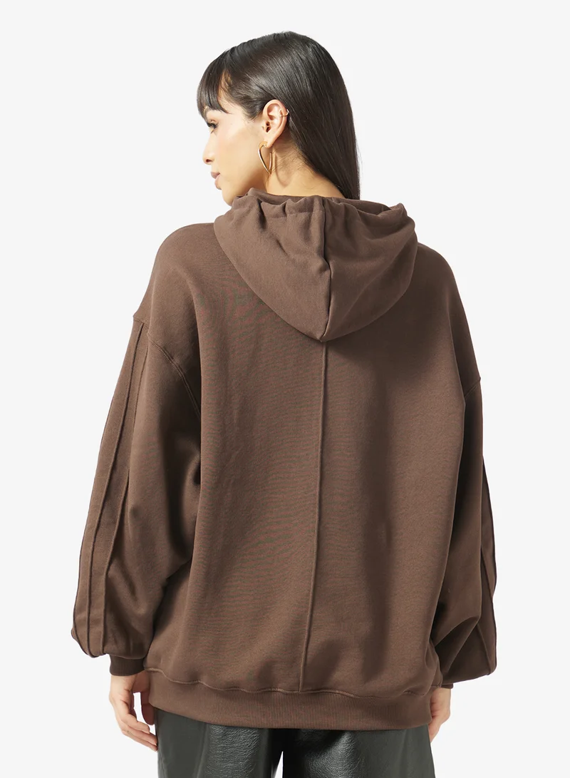 Topshop Oversized Detail Hoodie