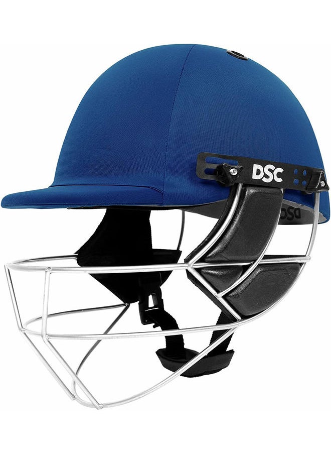 DSC Defender Cricket Helmet | Size: Medium | Material: Plastic | For Mens & Boys | Adjustable Steel Grill with Back Support Strap | Light Weight | Eva Plus U Foam for Head Padding | Extra Ear Protection  - Image 1