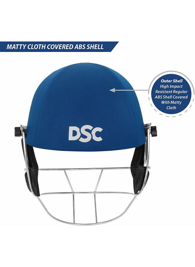 DSC Defender Cricket Helmet | Size: Medium | Material: Plastic | For Mens & Boys | Adjustable Steel Grill with Back Support Strap | Light Weight | Eva Plus U Foam for Head Padding | Extra Ear Protection  - Image 5