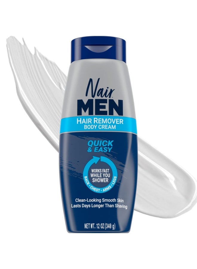 Nair كريم إزالة الشعر من الجسم للرجال من نير، كريم إزالة شعر الجسم، 12 أونصة - Image 1