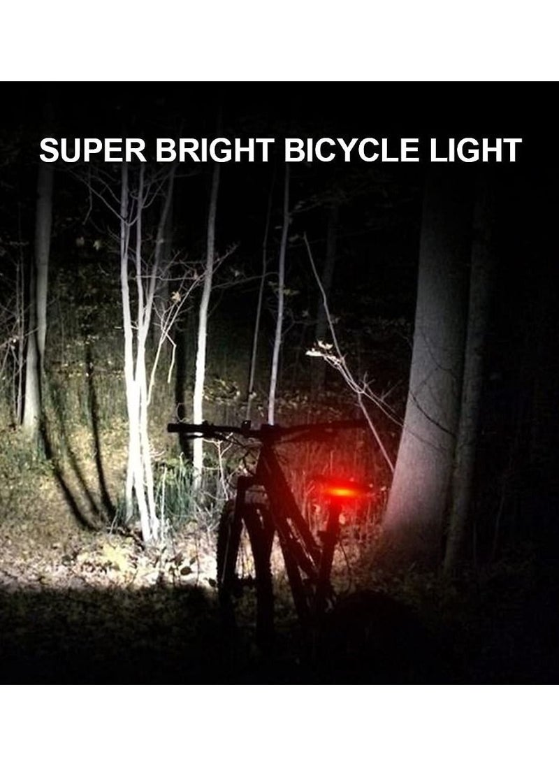 Bike Lights Front and Back, 1200 Lumens USB Rechargeable Bright 3 LED for Night Riding with Power Bank Function,IPX5 Waterproof All Bikes