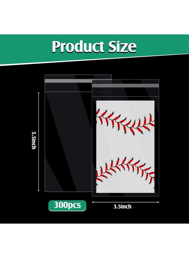 Lewtemi Lewtemi Graded Card Sleeves Resealable Team Bags for Trading Cards Baseball Sports Slabs Holders Plastic Collectible Slabs Protection(300 Pcs)  - Image 2