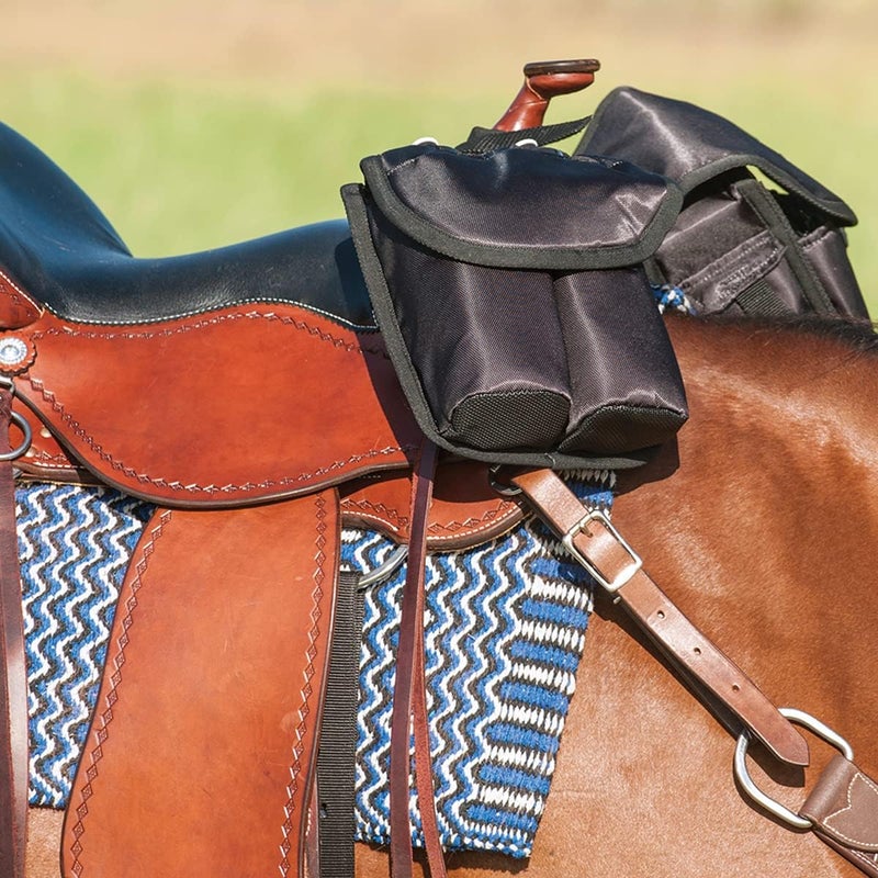 Cashel Quality Deluxe Medium Horse Saddle Pommel Horn Bag Insulated Padded Pockets Two Water Bottle Pockets Camera or Cell Phone Pocket 600 Denier Material Size Medium Color Choice - Image 2