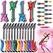 Chitidr 37 Pcs Inflatable Rock Star Instrument Set 12 Blow up Guitar 36 Inch 12 Inflatable Microphone 12 Bass with a Pump for 80s Themed Party Carnival Birthday Party Decorations - Image 4