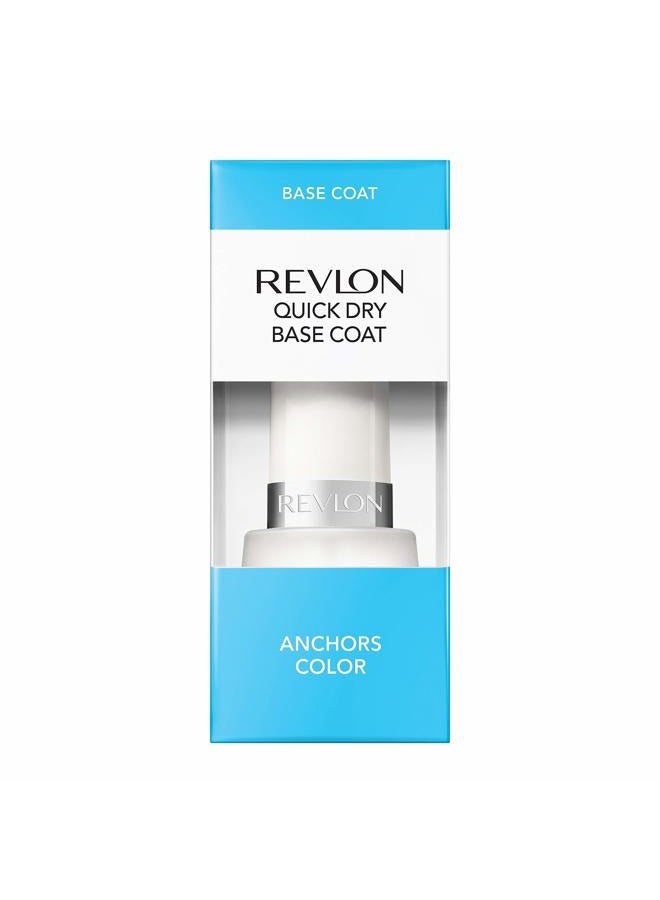 Revlon Base Coat Nail Polish, Quick Dry Nail Polish, Chip Resistant & Longwear Formula, High Shine Finish, Quick Dry Base Coat, Clear, 0.5 Fl Oz - Image 3