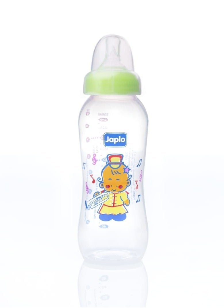 Japlo Streamline baby feeding Bottle with Anti-colic nipple & Lukewarm water mixer size 250 ml SL250 ( assorted)  - Image 2