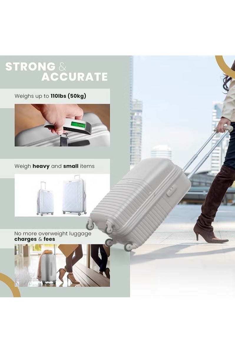 SmartGrip Digital Luggage Scale – Travel Weight Checker with LCD Display & Precision Sensor, Portable Handheld Weighing Tool for Suitcases, Backpacks & Cabin Bags - Image 3