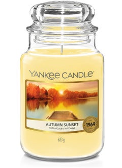 YANKEE CANDLE Autumn Sunset Large Jar Candle 623G  - Image 1