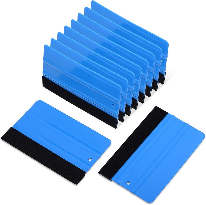 Ehdis 5-inch Card Felt Squeegee for Vinyl Wraps Tools Wallpaper Tools Auto Window Tinting Kit, Pack of 10 - Image 1