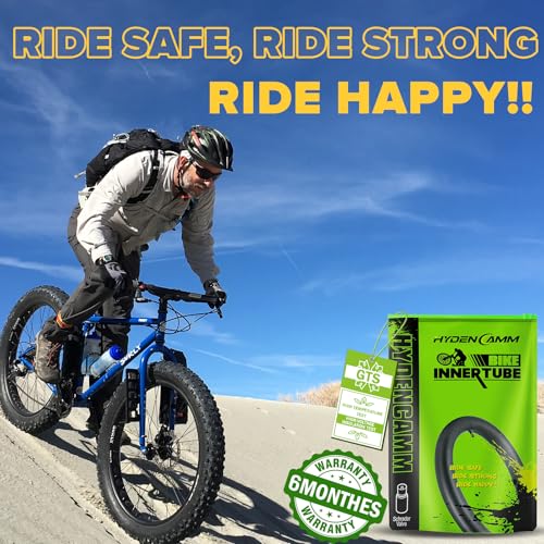 Hydencamm 2 Pack 26x4.0 Fat Bike Tube, 26x3.5/4.0 E-Bike Fat Bicycle Inner Tube AV Schrader Valve with 2 Tire Levers, 26 x 4.0 Fat Tire Bike Inner Tubes for Ebike Electric Bicycle Road Mountain - Image 3