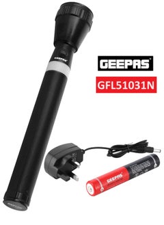 GEEPAS Rechargeable LED Flashlight - LED Torch with 2000 Meters Range, Portable Design & 3 Hours Working |Perfect for Camping Bicycle Hiking & Emergency GFL51031N  - Image 1