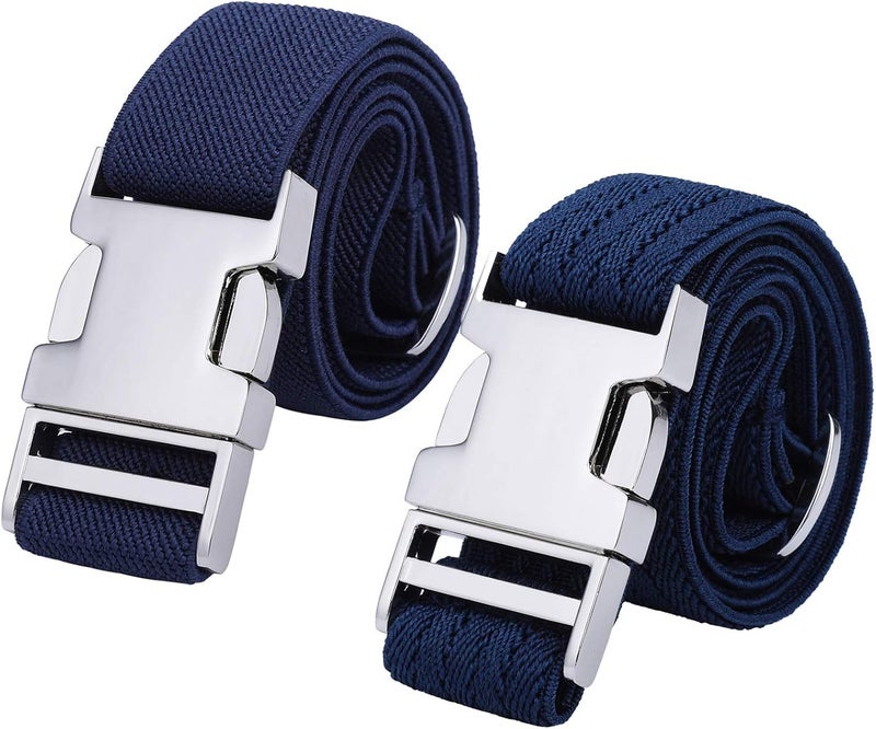 Kajeer Boy Kids Belt,Elastic Belts Easy Clasp Adjustable Child Zinc Alloy Buckle Youth Belt for Boys Girls(2 PCS) - Image 1