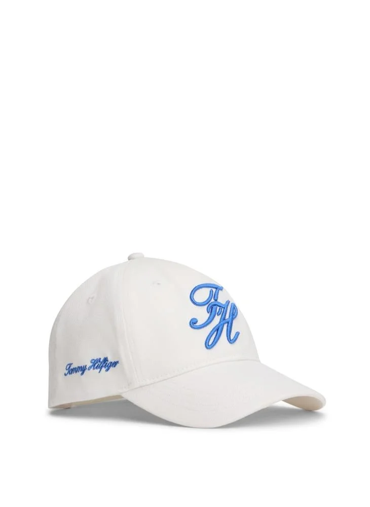 تومي هيلفيغر قبعة أطفال بتصميم منحني بشعار ث