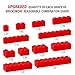 YUJHITP 300 Piece Red Bricks Bulk Assortment Pack 12 Size Red Brick Accessories for Building Compatible with Lego Parts and Pieces - Image 4