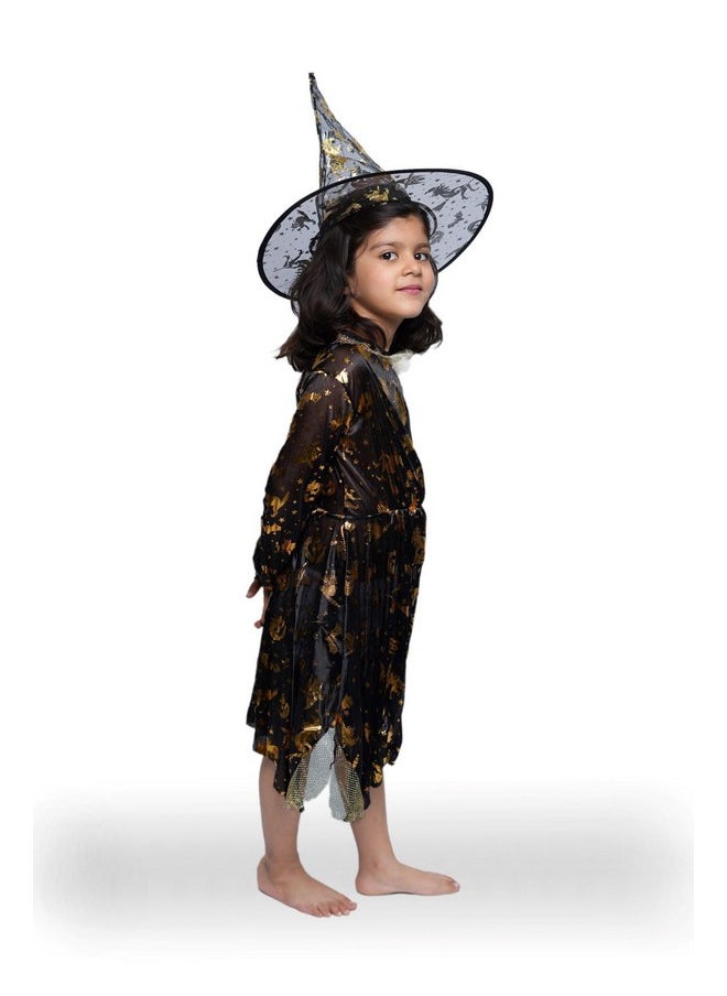 BookMyCostume BookMyCostume Starry Witch Kids Fancy Dress Costume | Halloween Theme | Imported 5-6 years  - Image 2