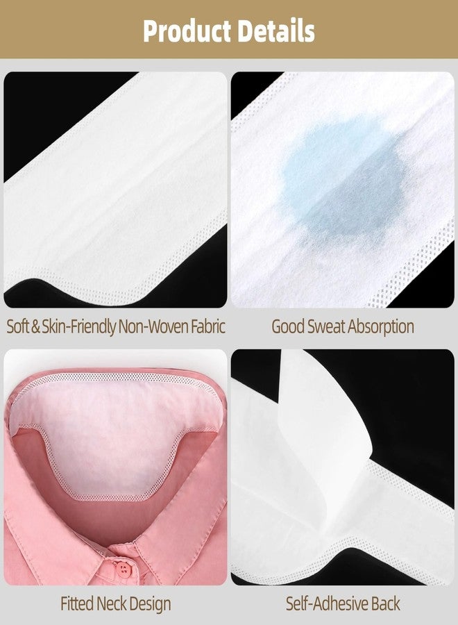 Homaisson 100 PCS Neck Collar Sweat Pads, Disposable Collar Sweat Pads for Men Women Shirts, Fitted Neck - Image 4