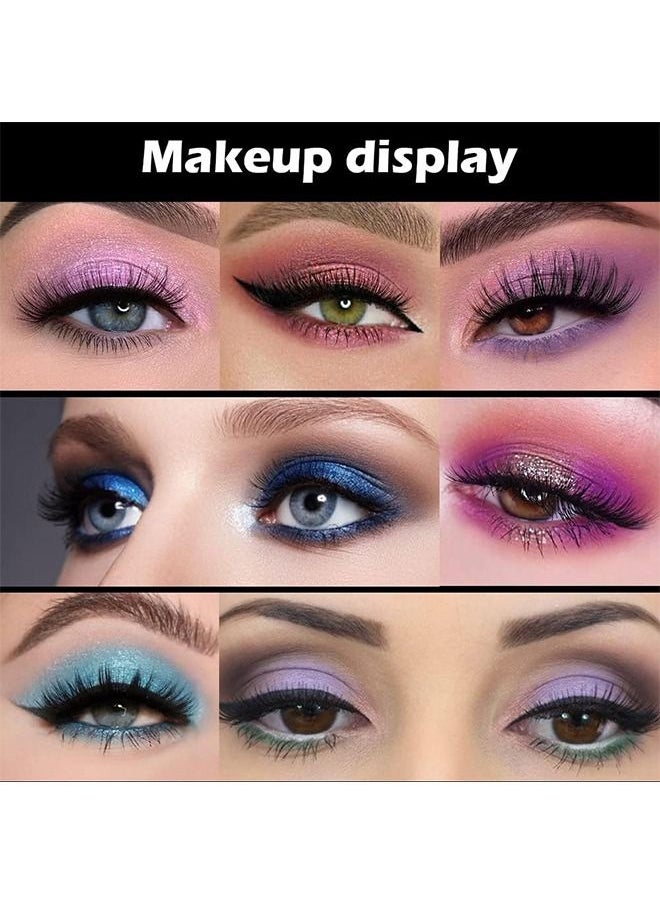 MISS 16 Colors Shimmer Matte Eyeshadow Palette, Waterproof Colorpop Navy Blue Eyeshadow Purple Eye shadow Paleta Series, Matt Powder Pressed Eye Pallet, Highly Pigmented Shiny Glitter Eyeshadow Makeup  - Image 5