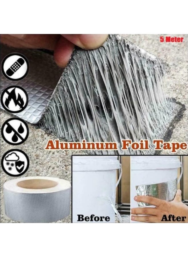 Strong Butyl Adhesive Tape for Leak Repair, Waterproof Aluminum Foil Tape for Sealing and Professional Installation - Image 4
