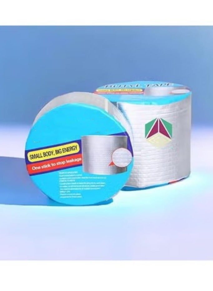 Strong Butyl Adhesive Tape for Leak Repair, Waterproof Aluminum Foil Tape for Sealing and Professional Installation - Image 1