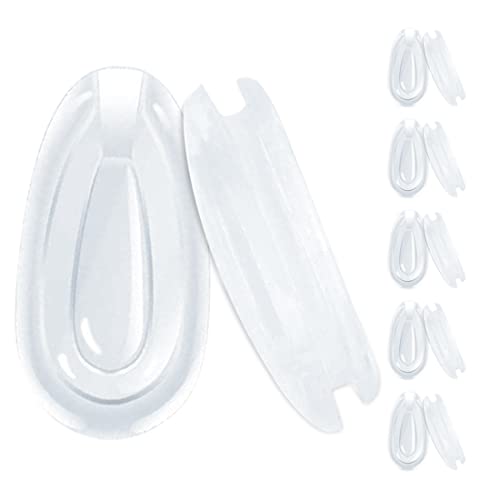 Eazean Replacement Nose Pads for Oakley Eyeglasses/Sunglasses, 5 Pairs Clear Silicone Nose Pieces Guards - Image 1