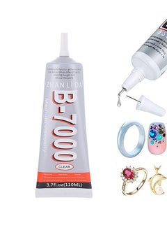 ZHANLIDA B7000 Jewelry Rhinestones, Clear Super Glue Transparent Industrial Adhesive for Phone Repair Jewelery Making Crafts Gem Fabric Metal Nail Art Stone Wood Glass Bead  - Image 1