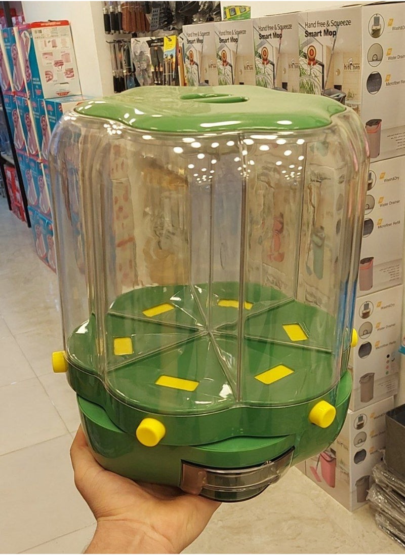 Generic 6-compartment rotating legume organizer, imported acrylic, high quality  - Image 5