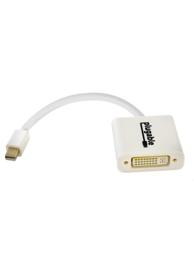 Plugable محول Mini DisplayPort (Thunderbolt 2) إلى DVI (يدعم أنظمة Mac/Windows/Linux، سلبي) - Image 1