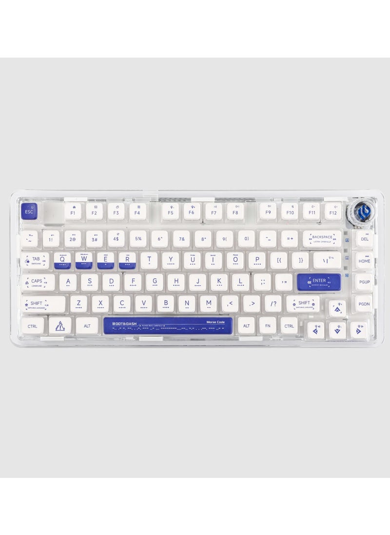 Leobog - K81 Wireless Mechanical Keyboard, Tri-Mode, 75% Keyboard, Hot Swappable, Gasket-Mounted with Knob with Dynamic RGB Lighting - Image 1