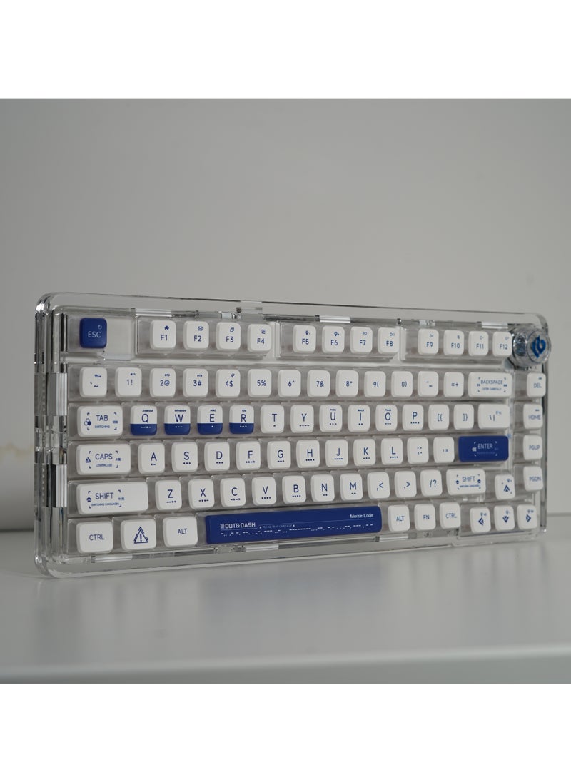 Leobog - K81 Wireless Mechanical Keyboard, Tri-Mode, 75% Keyboard, Hot Swappable, Gasket-Mounted with Knob with Dynamic RGB Lighting - Image 1