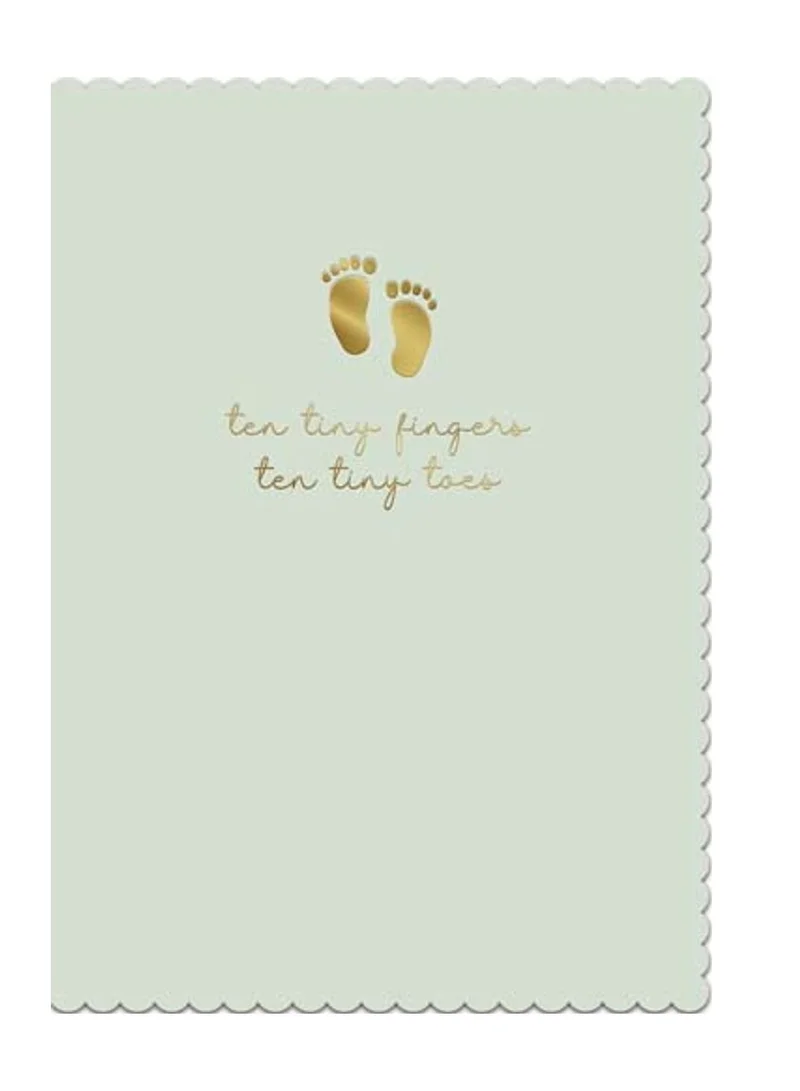 Pigment Ten Tiny Fingers Ten Tiny Toes Greeting Card