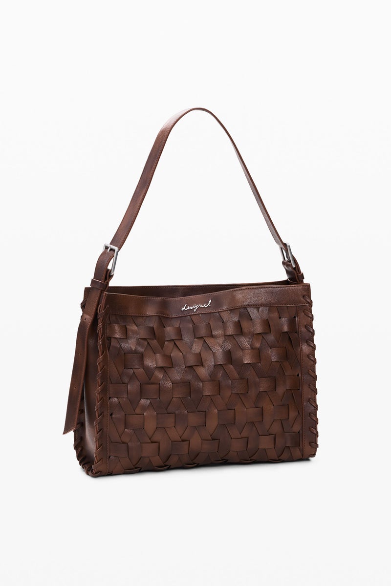 DESIGUAL Medium shoulder bag with faux leather effect design - Image 3