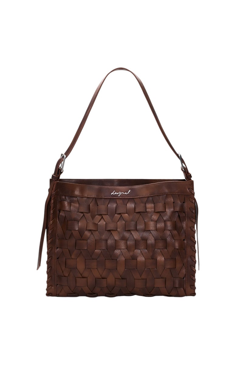 DESIGUAL Medium shoulder bag with faux leather effect design - Image 1