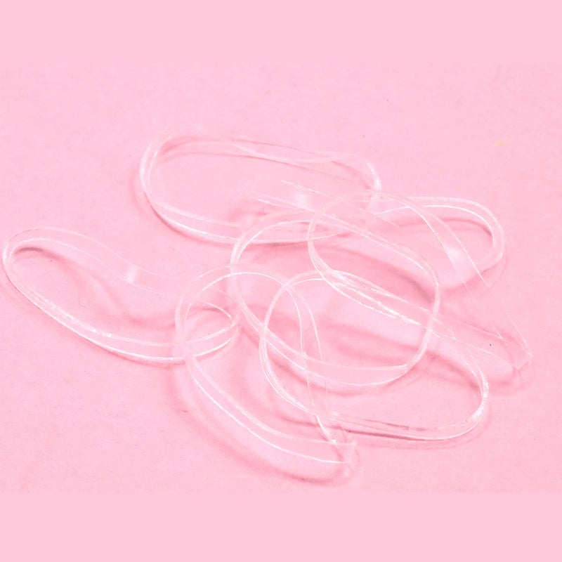 BEBEEPOO Clear Hair Elasticsï¼ŒBEBEEPOO 2500pcs Rubber Bands for Hair, Clear Mini Elastic Rubber Hair Bands, Small Hair Tties - STRONG - REUSEABLE - Image 4